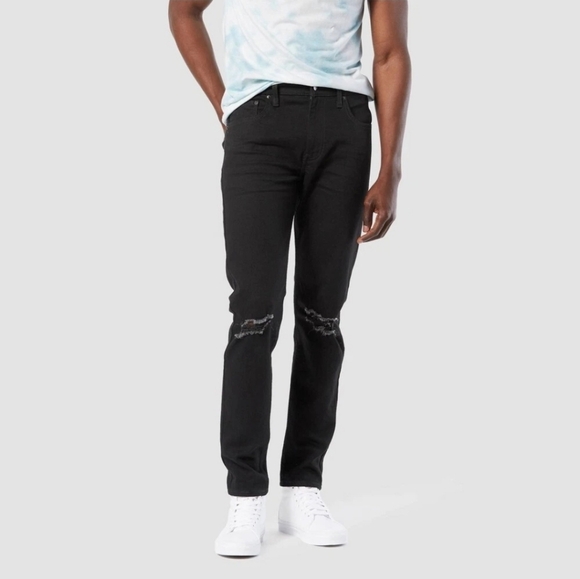 Levi's Other - DENIZEN Levi's 286 Taper Jeans Men's Cruise Black Denim Slim Fit Size 32X32 New
